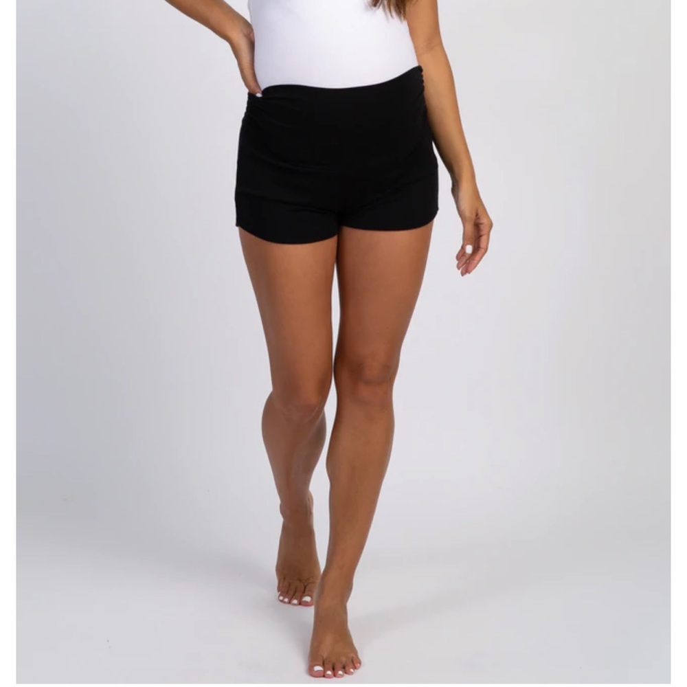 Pink Blush Maternity Lounge Shorts